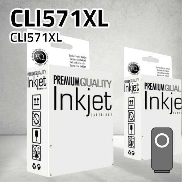 [CLCCCLI571XG] Cartucho Canon CLI571XL gris | 13 ml | compatible
