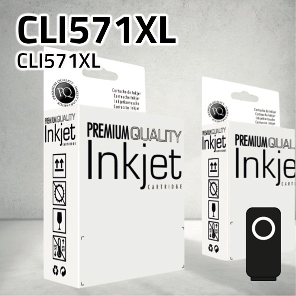 Marca Clone para Canon CLI571XL Negro (13 ml)