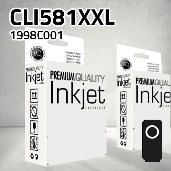 Marca Clone para Canon CLI581BKXXL Negro (12,5 ml)