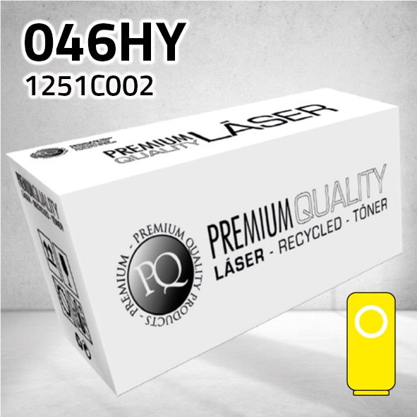 [CLCT046HY] Tóner Canon (046HY) 1251C002 amarillo | 5.000 páginas | compatible