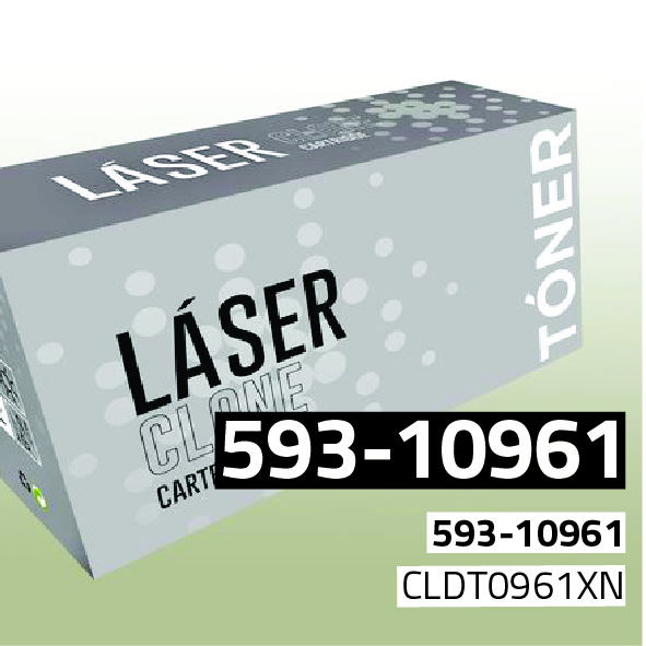 Marca Clone para Dell 593-10961 Negro (2.500 Copias)