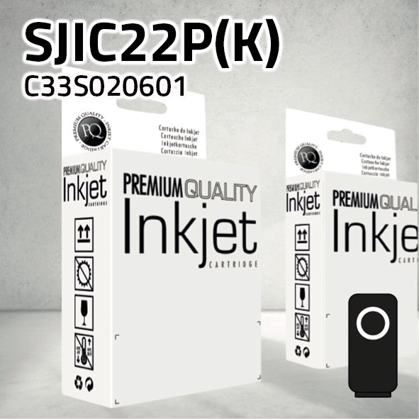 [CLECT0601N] Cartucho Epson C33S020601 (SJIC22P(K)) negro | 32,6 ml | compatible