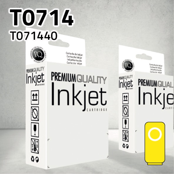 [CLECT071Y] Cartucho Epson T071440 / T089440 amarillo | 18 ml | compatible
