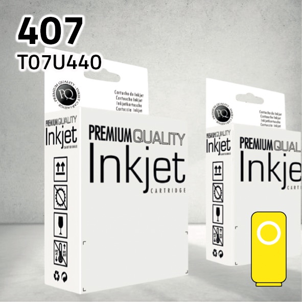 [CLECT07U4Y] Cartucho Epson T07U440 (407) amarillo | 1.900 páginas | compatible