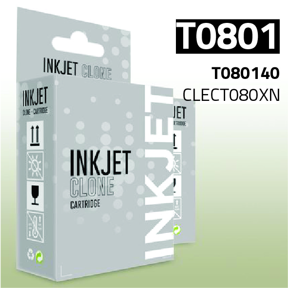 [CLECT080XN] Cartucho Epson T080140 XL negro | 19 ml | compatible