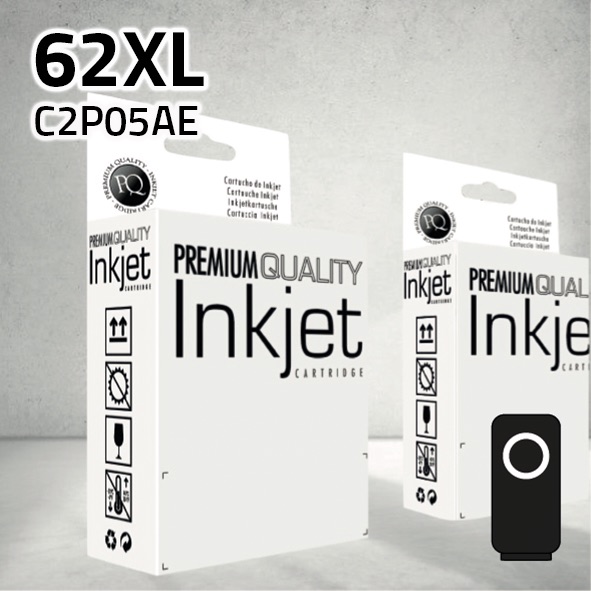 Marca Clone para HP C2P05AE (62XL) Negro (20 ml)