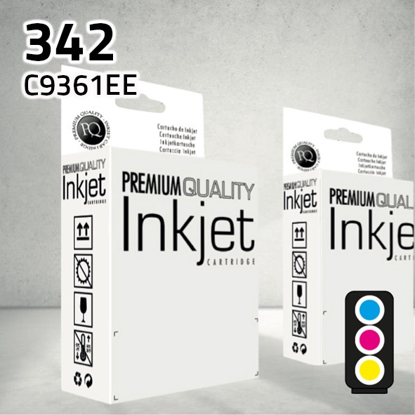 Marca Clone para HP C9361EE (342) Color (3x4 ml)