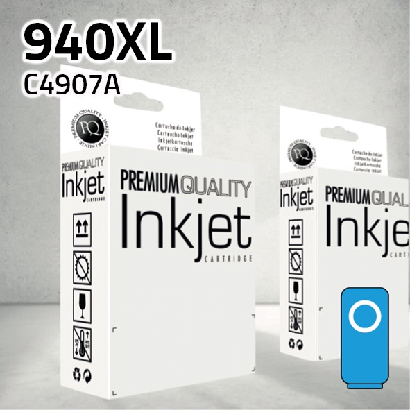 Marca Clone para HP C4907AE (940XL) Cian (28ml)