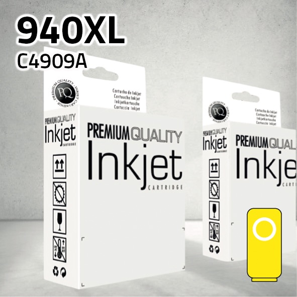 Marca Clone para HP C4909AE (940XL) Amarillo (28ml)