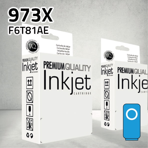 [CLHC6T81XC] Cartucho HP F6T81AE (973X) cian | 7.000 páginas | compatible