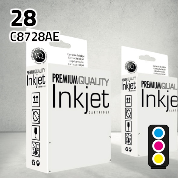 Marca Clone para HP C8728AE (28) Color (3x6 ml)