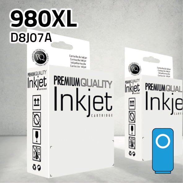 [CLHC8J07XC] Cartucho HP D8J07A (980XL) cian | 120 ml | compatible