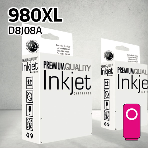 [CLHC8J08XM] Cartucho HP D8J08A (980XL) magenta | 120 ml | compatible