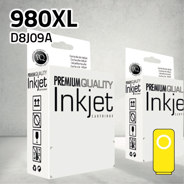[CLHC8J09XY] Cartucho HP D8J09A (980XL) amarillo | 120 ml | compatible