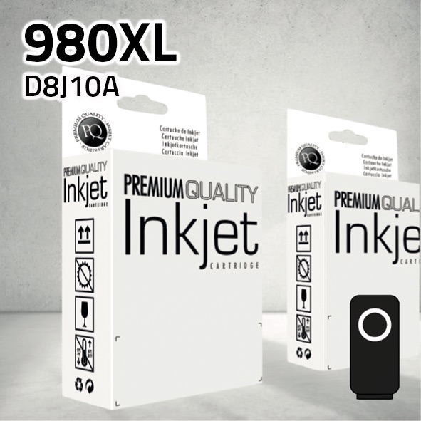 Marca Clone para HP D8J10A (980XL) Negro (250 ml)