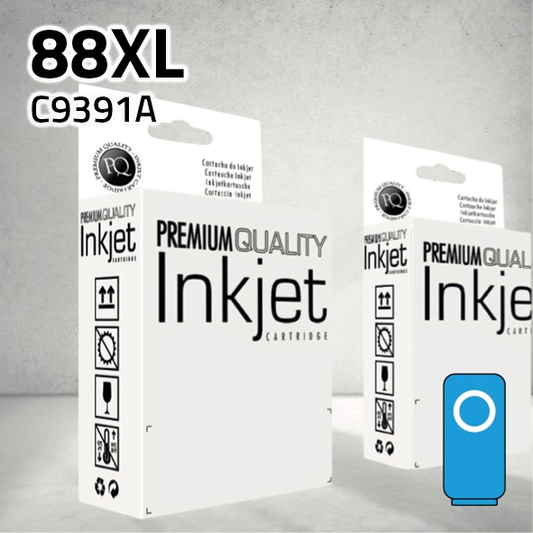Marca Clone para HP C9391AE (88XL) Cian (35 ml)
