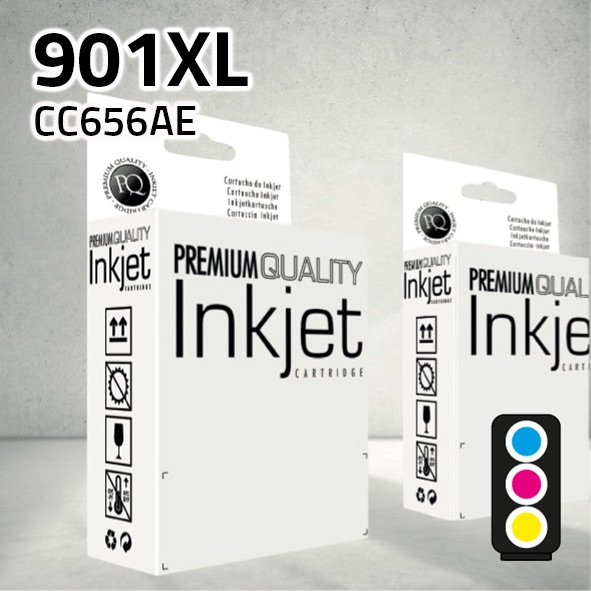Cartucho HP CC656AE (901XL) color | 17 ml | compatible