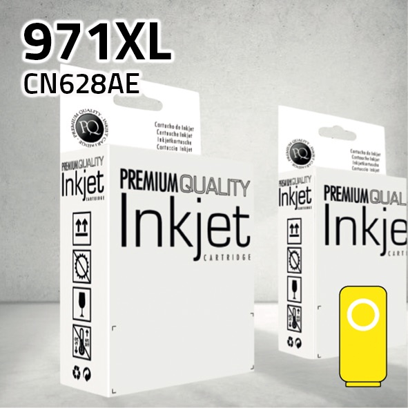 Marca Clone para HP CN626AE (971XL) Amarillo (90 ml)