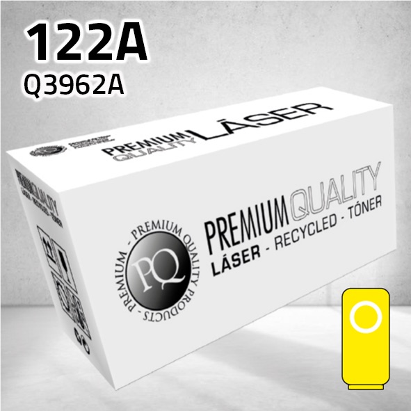 Tóner HP Q3962A (122A) / 701Y amarillo | 4.000 páginas | compatible
