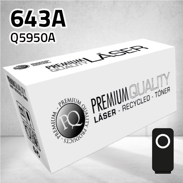 Tóner HP Q5950A (643A) negro | 11.000 páginas | compatible