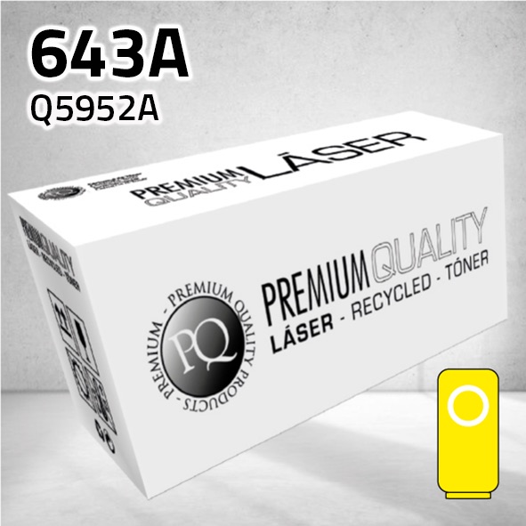 Tóner HP Q5952A (643A) amarillo | 11.000 páginas | compatible