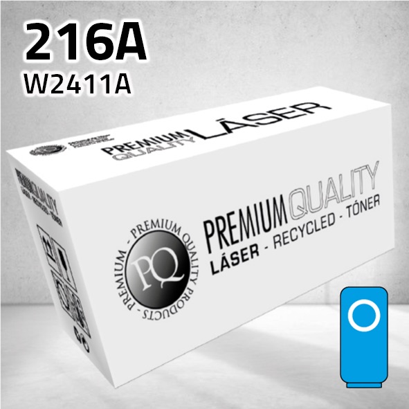 [CLHTW2411C] Tóner HP W2411A (216A) cian | 850 páginas | compatible