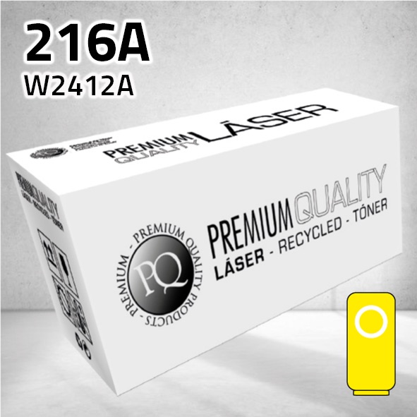 [CLHTW2412Y] Tóner HP W2412A (216A) amarillo | 850 páginas | compatible