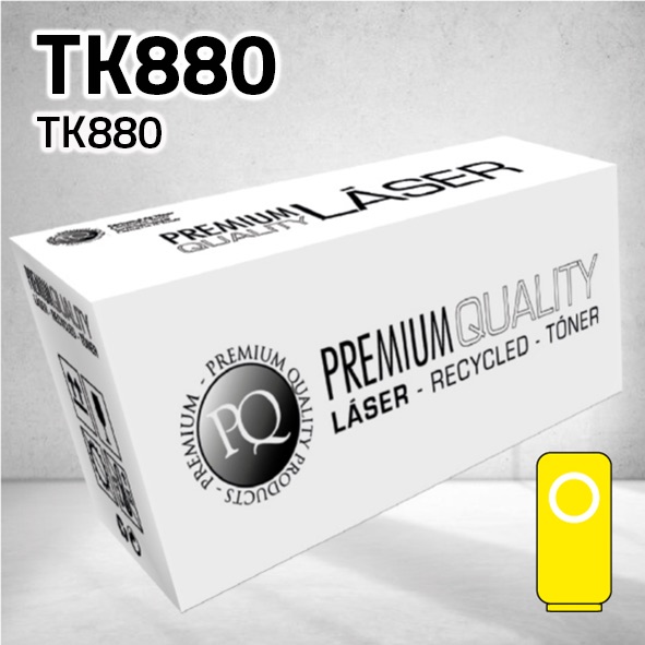 Tóner Kyocera TK880 amarillo | 18.000 páginas | compatible