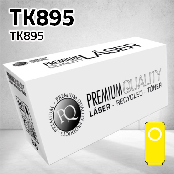[CLKT895Y] Tóner Kyocera TK895 amarillo | 8.000 páginas | compatible