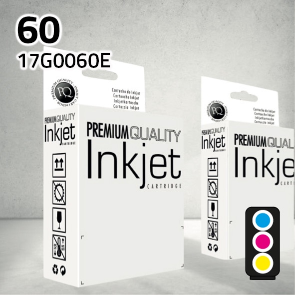 [CLLC0060C] Cartucho Lexmark (Nº 60) 17G0060E color | 3X10 ml | compatible