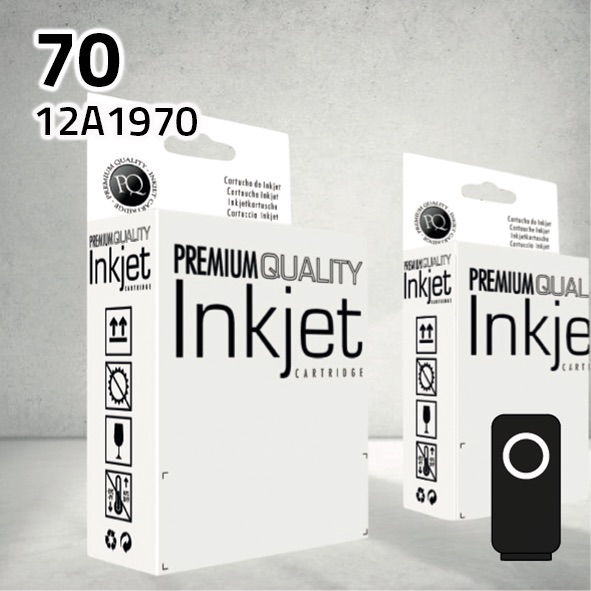 Marca Clone para Lexmark (Nº 70) 12A1970 Negro (40 ml)