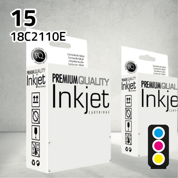 [CLLC2110C] Cartucho Lexmark 18C2110E (15) color | 15 ml | compatible