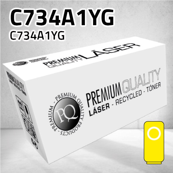 [CLLTC734Y] Tóner Lexmark C734A1YG amarillo | 6.000 páginas | compatible