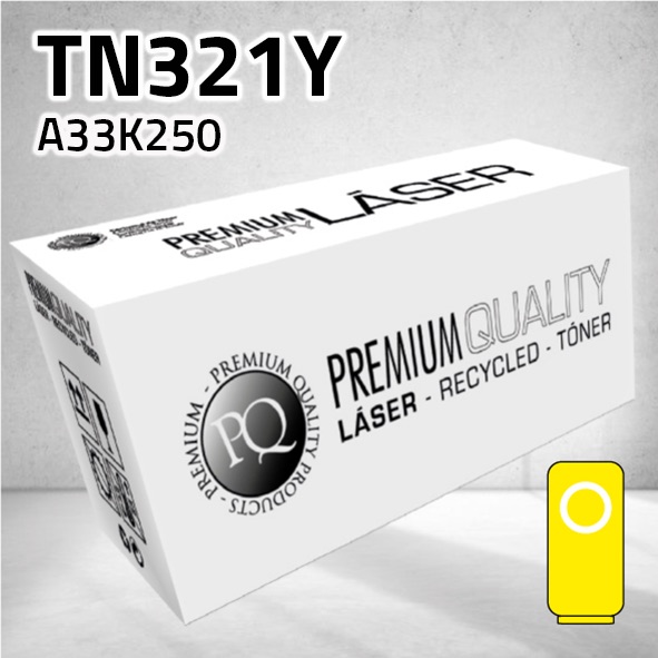 [CLMTN321Y] Tóner Konica Minolta TN321Y amarillo | 25.000 páginas | compatible