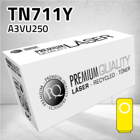 Tóner Konica Minolta TN711Y (A3VU250) amarillo | 31.500 páginas | compatible
