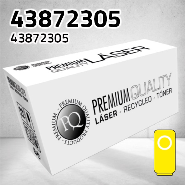 [CLOT2305Y] Tóner OKI 43872305 amarillo | 2.000 páginas | compatible