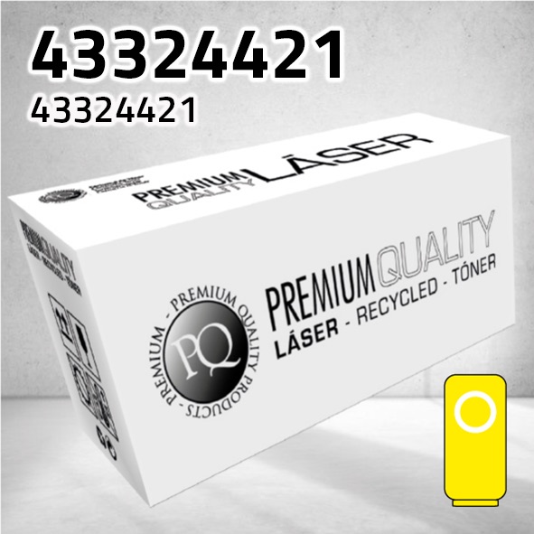 Marca Clone para Oki 43324421 Kit Toner Amarillo (5.000 Copias)