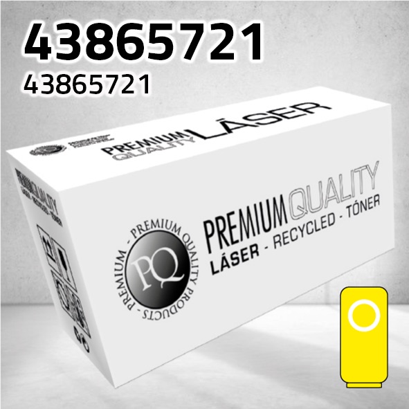 [CLOT5721Y] Tóner OKI 43865721 amarillo | 6.000 páginas | compatible