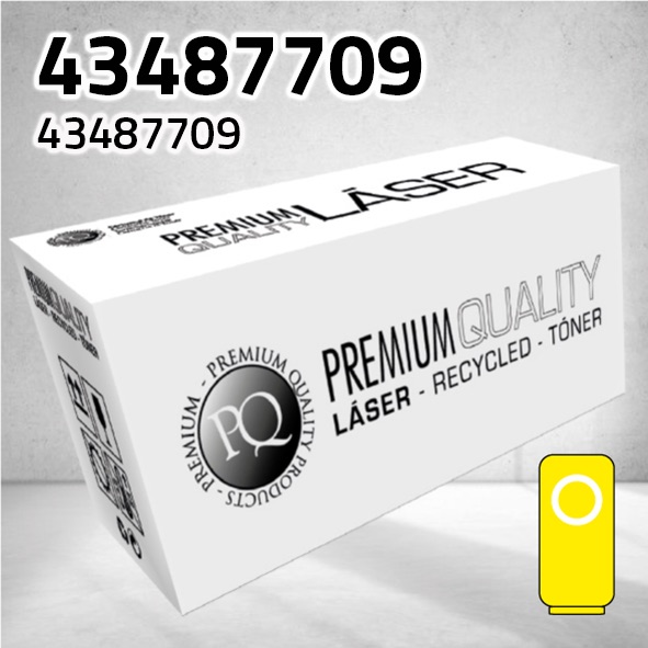 [CLOT7709Y] Tóner OKI 43487709 amarillo | 6.000 páginas | compatible