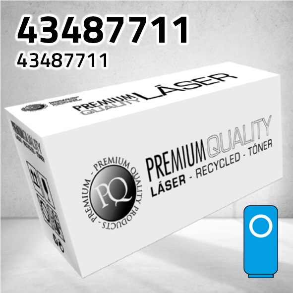 Tóner OKI 43487711 cian | 6.000 páginas | compatible