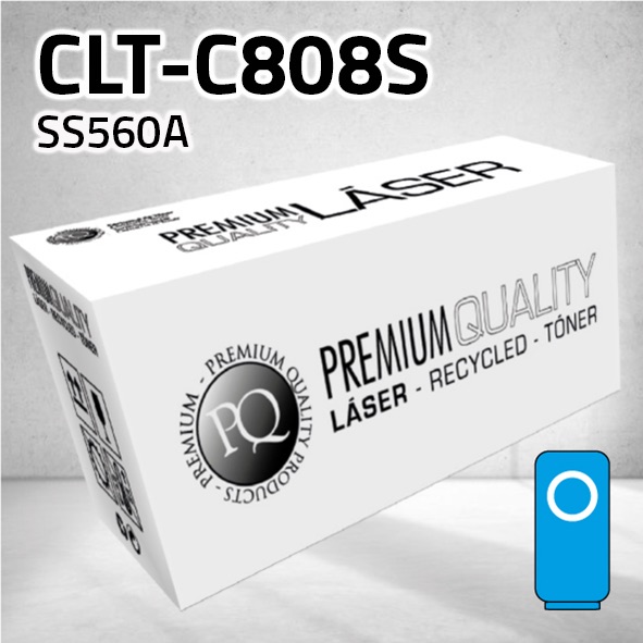 Marca Clone para Samsung CLT-C808S Kit Toner Cian (20.000 Copias)
