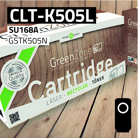 Green Zone para Samsung CLT-K505L Negro (6.000 Copias)