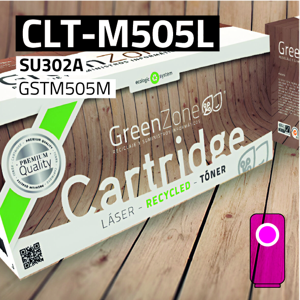 Green Zone para Samsung CLT-M505L Magenta (3.500 Copias)