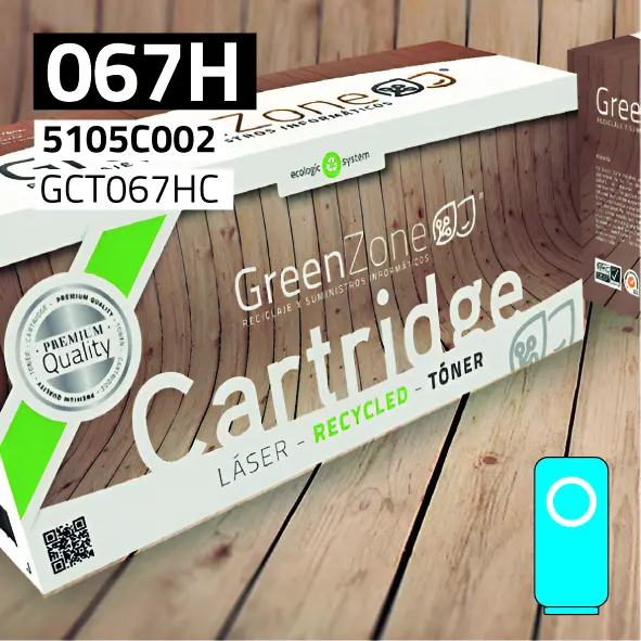 Green Zone para Canon (067H) 5105C002 Cian (2.350 Copias)