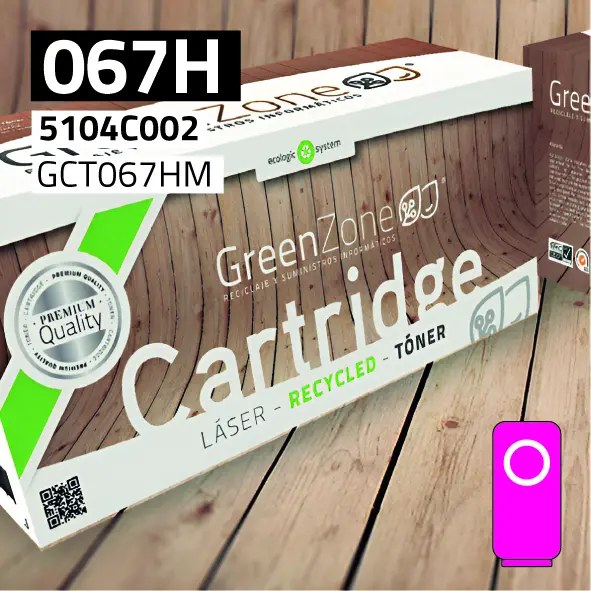 Green Zone para Canon (067H) 5104C002 Magenta (2.350 Copia)
