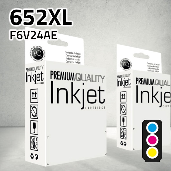 Cartucho HP F6V24AE (652XL) color | 18 ml | compatible