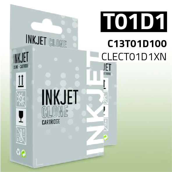 [CLECT01D1XN] Cartucho Epson T01D1 XXL negro pigmentado | 50.000 páginas | compatible