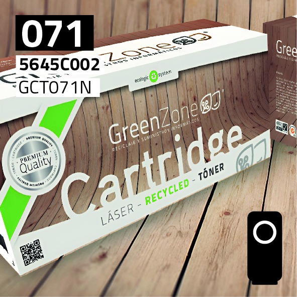 Green Zone para Canon (071) 5645C002 Negro (1.200 Copias)