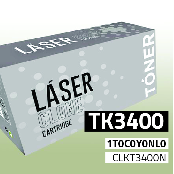Marca Clone para Kyocera TK3400 Kit Toner Negro (12.500 Copias)