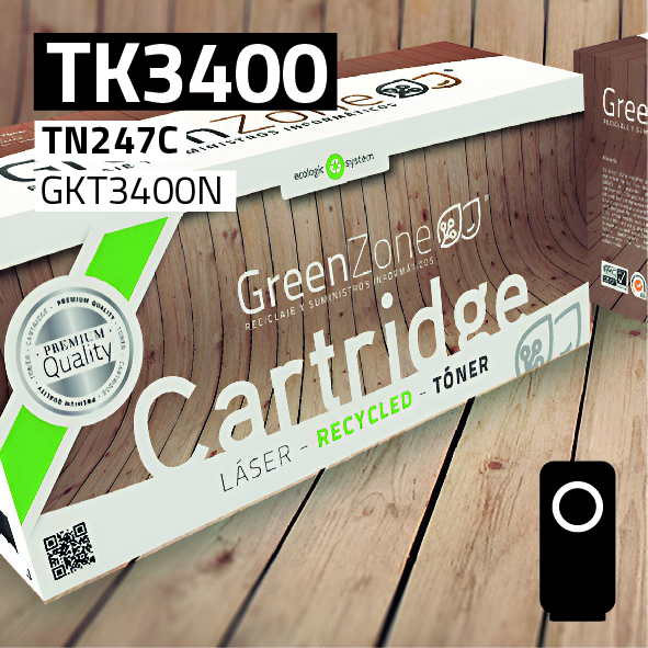 Green Zone para Kyocera TK3400 Kit Toner Negro (12.500 Copias)